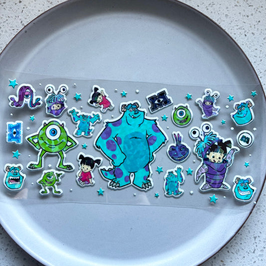 Monsters Inc Holographic UV DTF WRAP