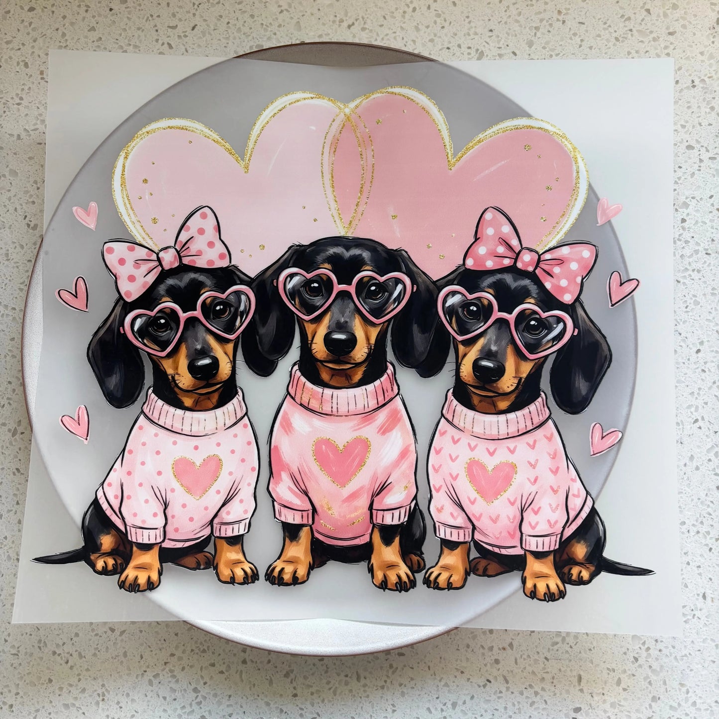 DTF Transfer - Cute Dachshunds KK Scents & Co.