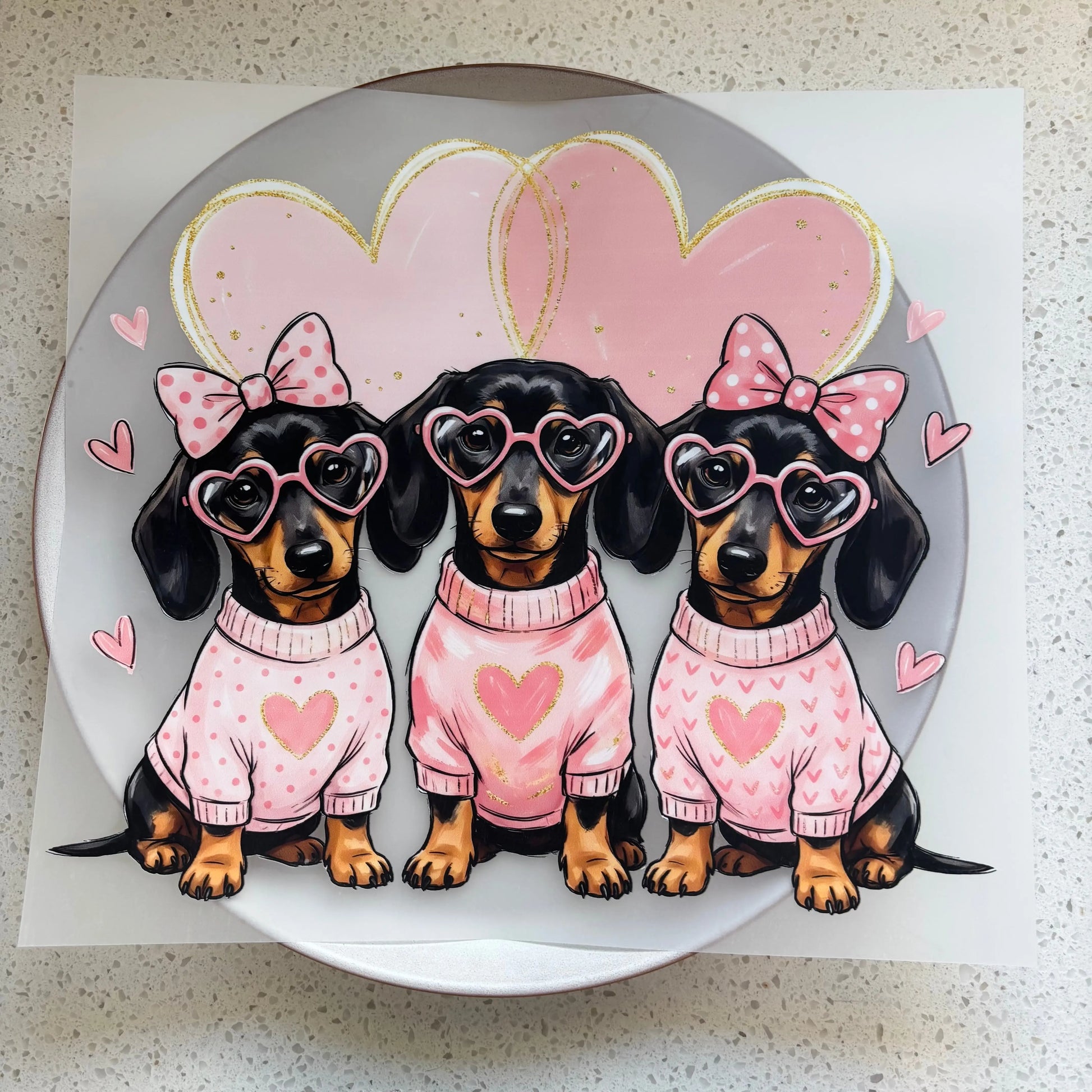 DTF Transfer - Cute Dachshunds KK Scents & Co.