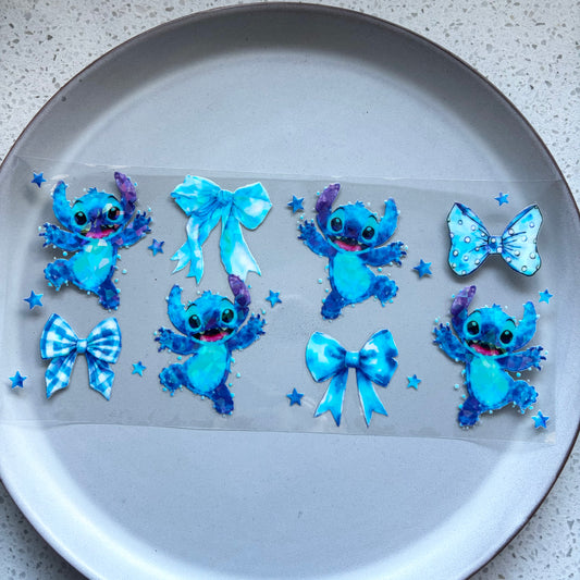 Stitch & Bows Holographic UV DTF WRAP