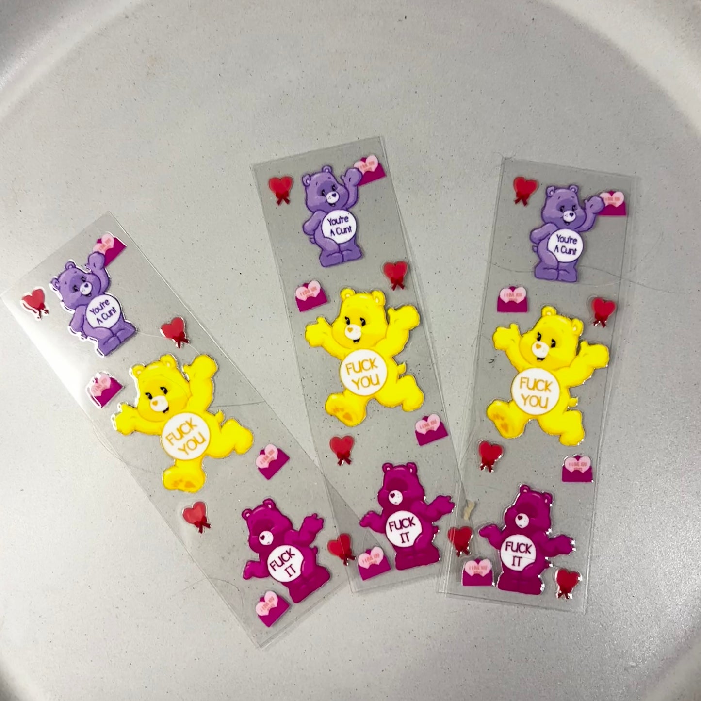 Pen/Bookmark Wrap Decal - Swear Bears