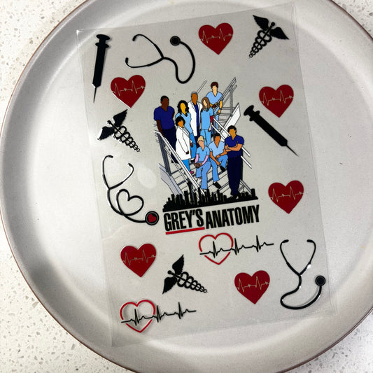 Greys Anatomy - A5 Notepad UV DTF