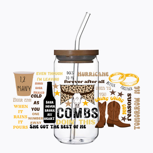 Luke Combs UV DTF WRAP