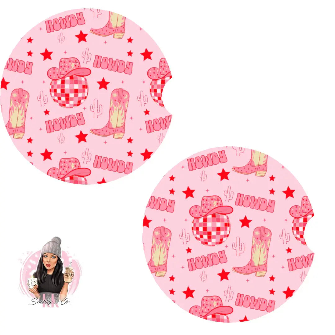 Howdy  - Car Coaster Sub Print KK Scents & Co.