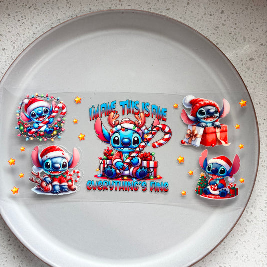 Stitch Christmas UV DTF WRAP