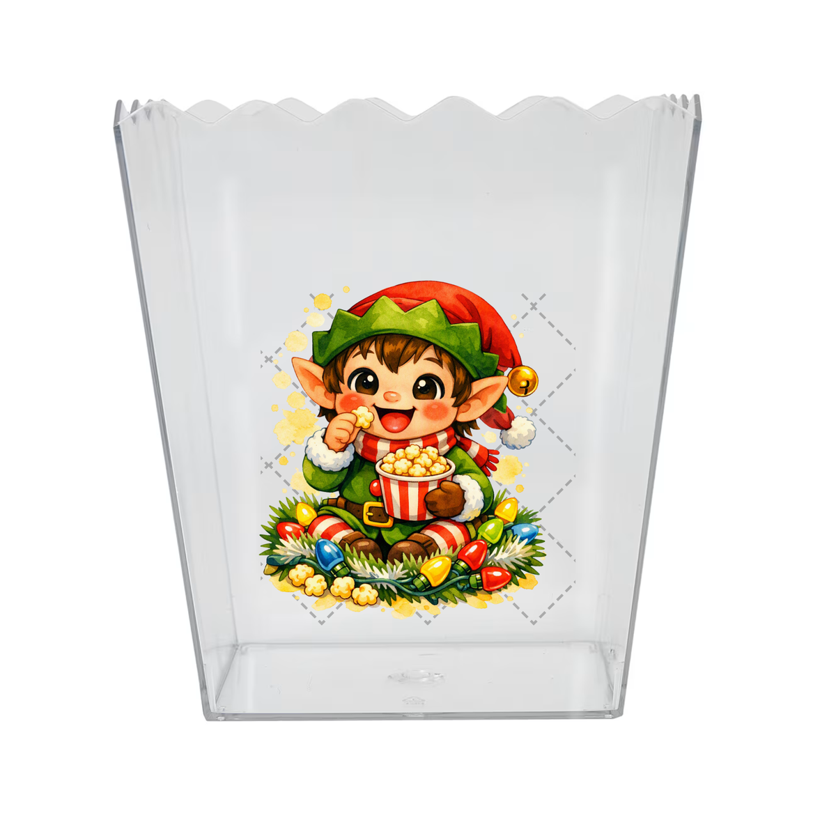 Elf Popcorn Box Decal