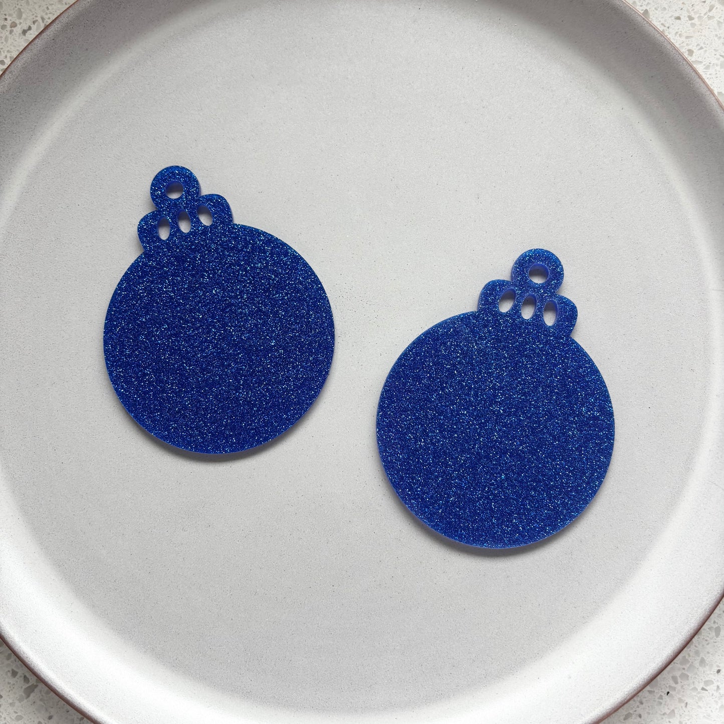 Glitter Bauble - Blue Glitter