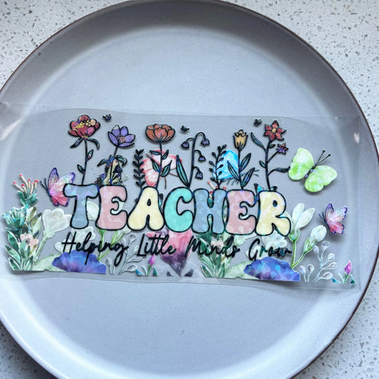 Teacher Holographic UV DTF WRAP KK Scents & Co.