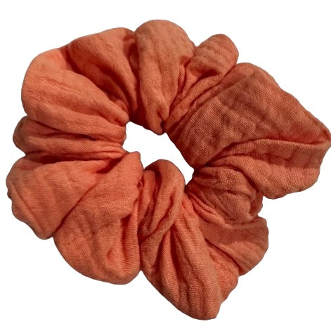 Orange Cheesecloth Scrunchie