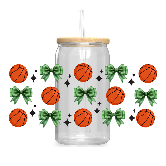 Basketball & Bows UV DTF WRAP