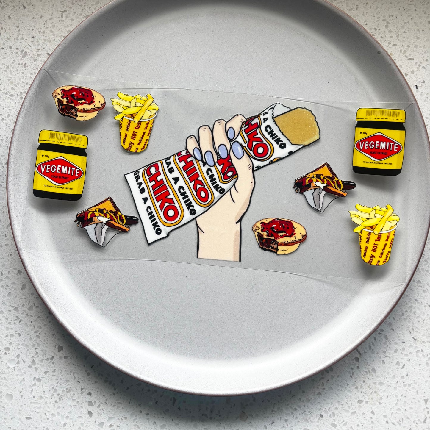 Aussie Snacks UV DTF WRAP