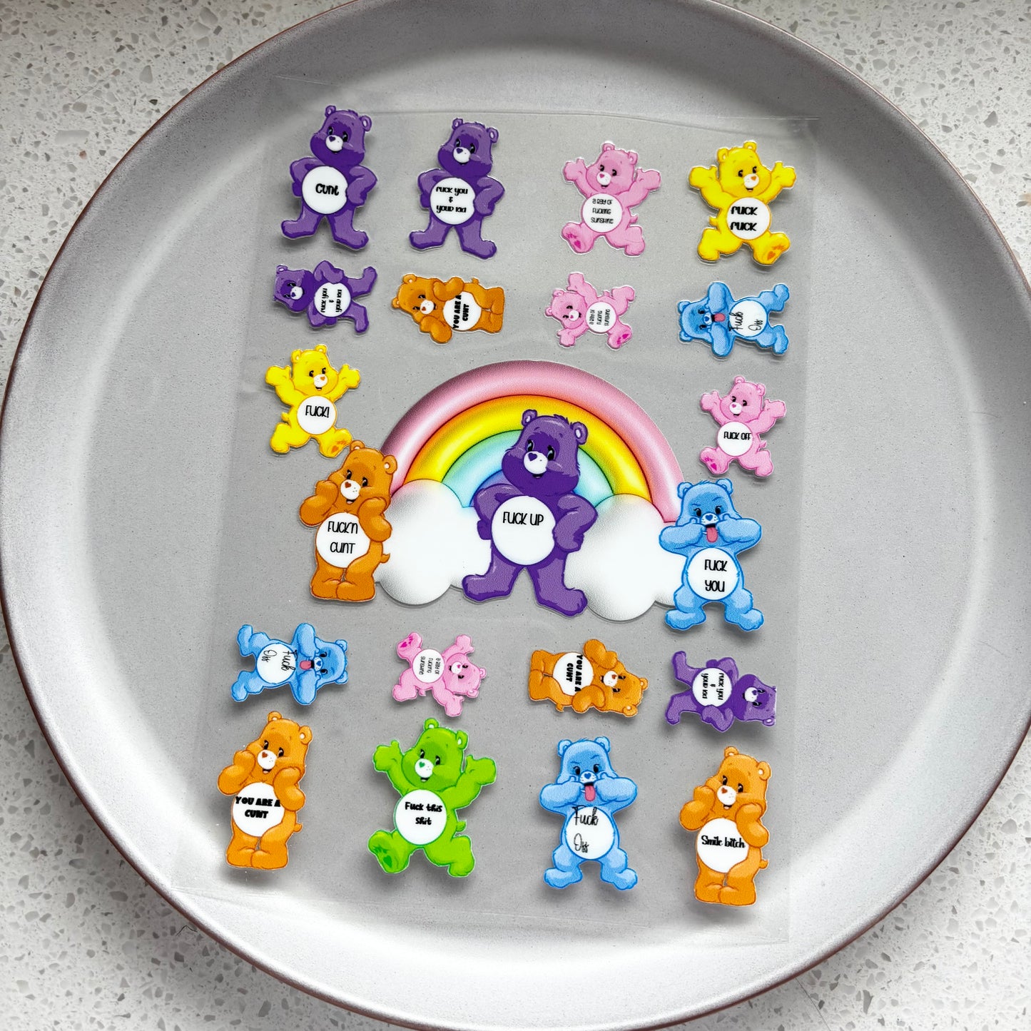 Cloud Swear Bears - A5 Notepad UV DTF