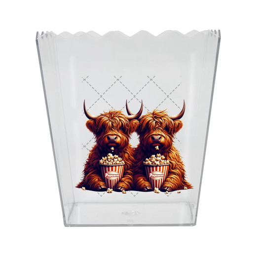 Highland Cow Popcorn Box Decal