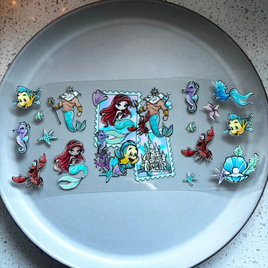 Little Mermaid UV DTF WRAP KK Scents & Co.