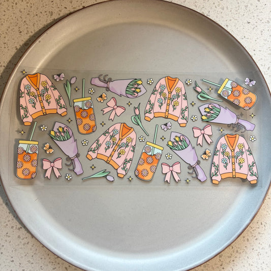 Cute Floral UV DTF WRAP