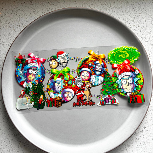 Rick & Morty Christmas UV DTF WRAP KK Scents & Co.