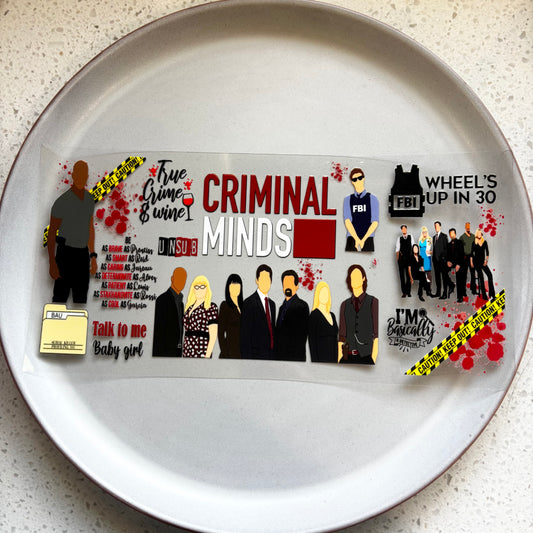 Criminal Minds UV DTF WRAP