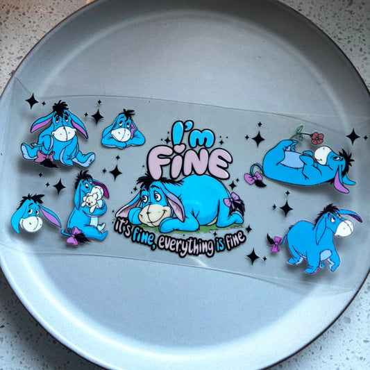 Eeyore Quote UV DTF WRAP KK Scents & Co.