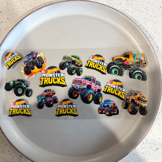 Monster Trucks UV DTF WRAP