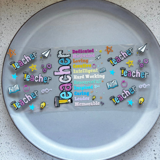 Teacher UV DTF WRAP KK Scents & Co.