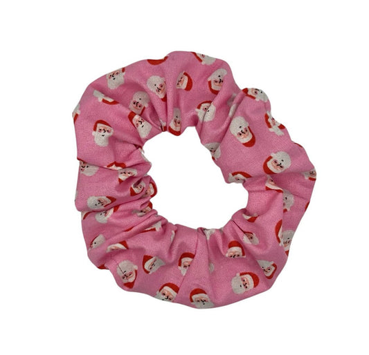 Pink Santa Scrunchie