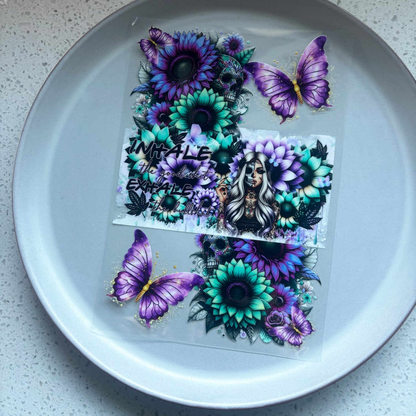 Inhale Exhale - A5 Notepad UV DTF