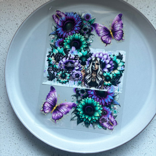 Inhale Exhale - A5 Notepad UV DTF