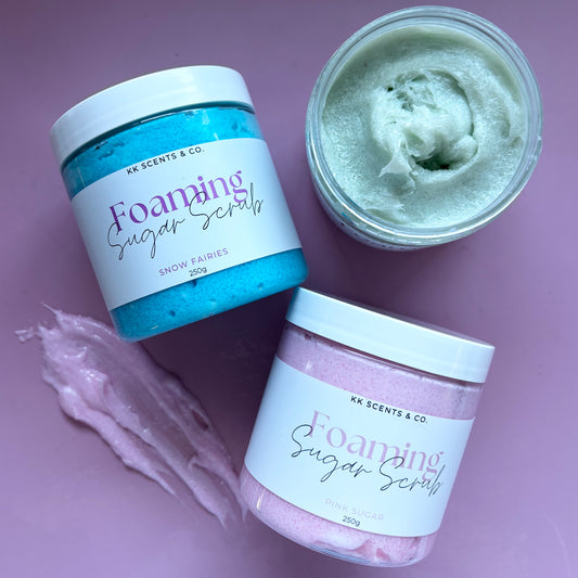 Foaming sugar scrub 