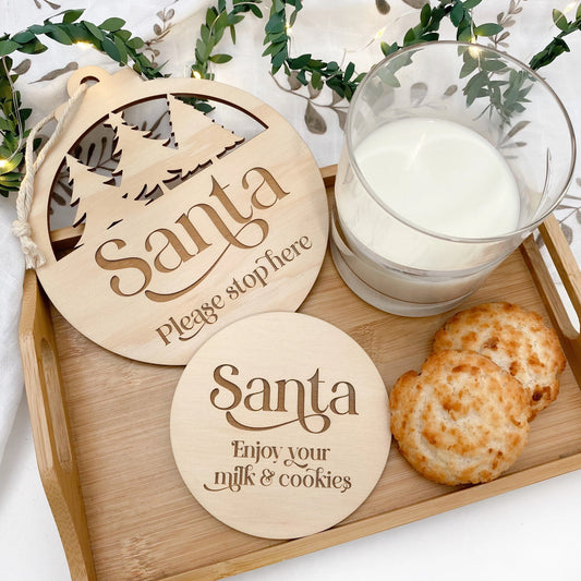 Santa 'Please Stop Here' Sign Set - A Christmas Story