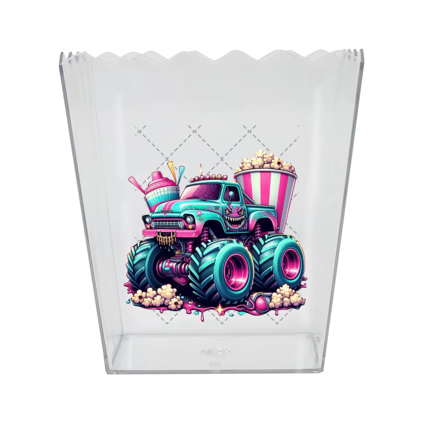 Monster Truck Popcorn Box Decal KK Scents & Co.
