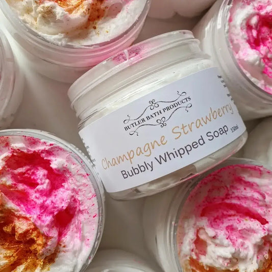 Champagne Strawberries Whipped Soap