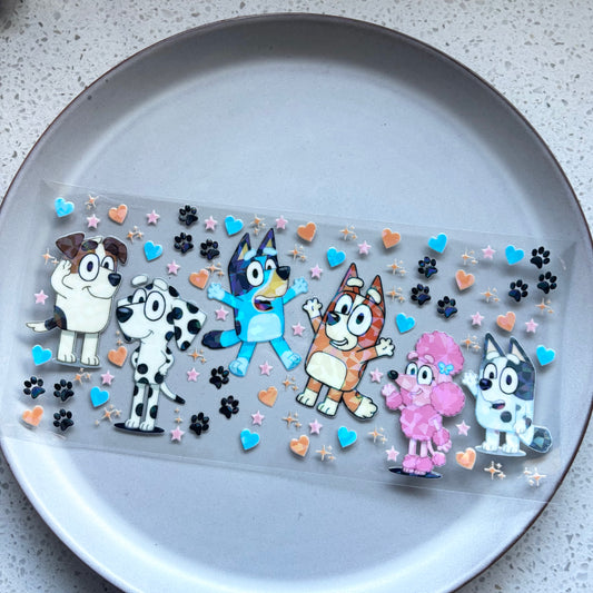 Bluey Holographic UV DTF WRAP