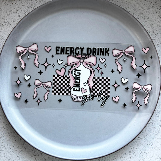 Energy Drink Girly UV DTF WRAP KK Scents & Co.