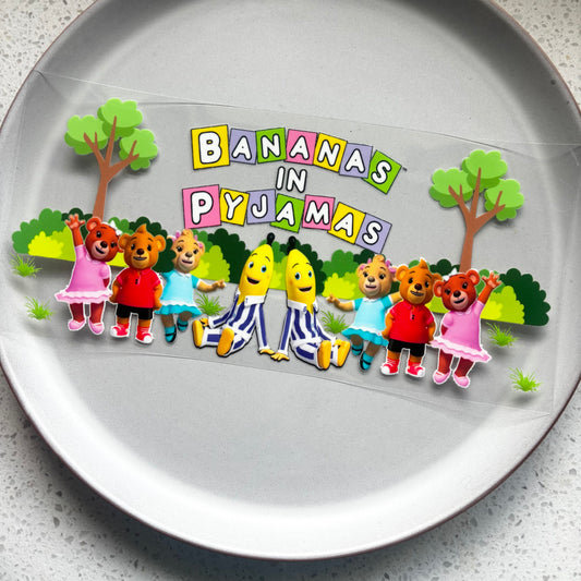 Bananas In Pyjamas UV DTF WRAP