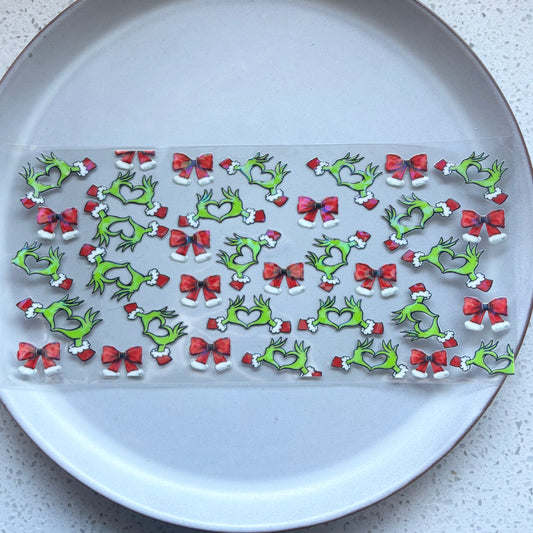 Grinch Holographic UV DTF WRAP