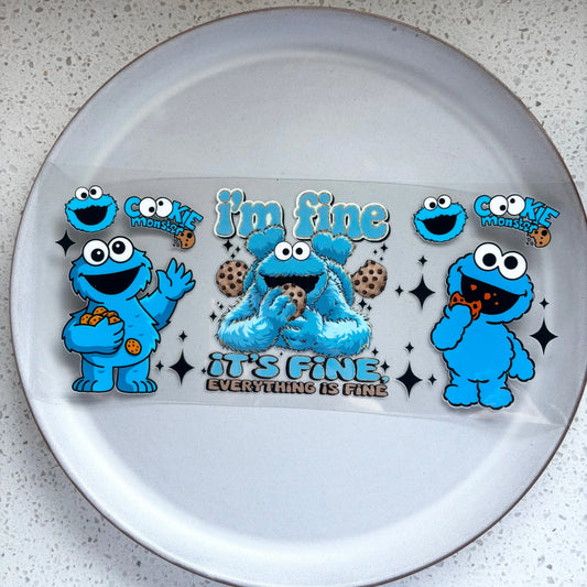 Cookie Monster Quote UV DTF WRAP KK Scents & Co.