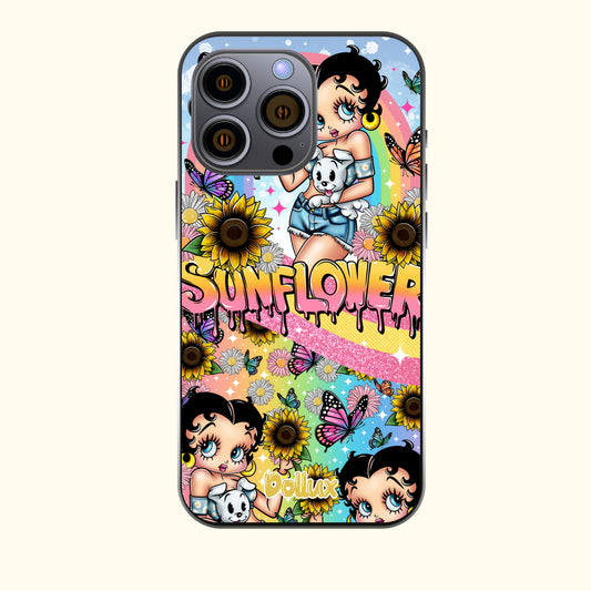 Sunflower Betty iPhone Case
