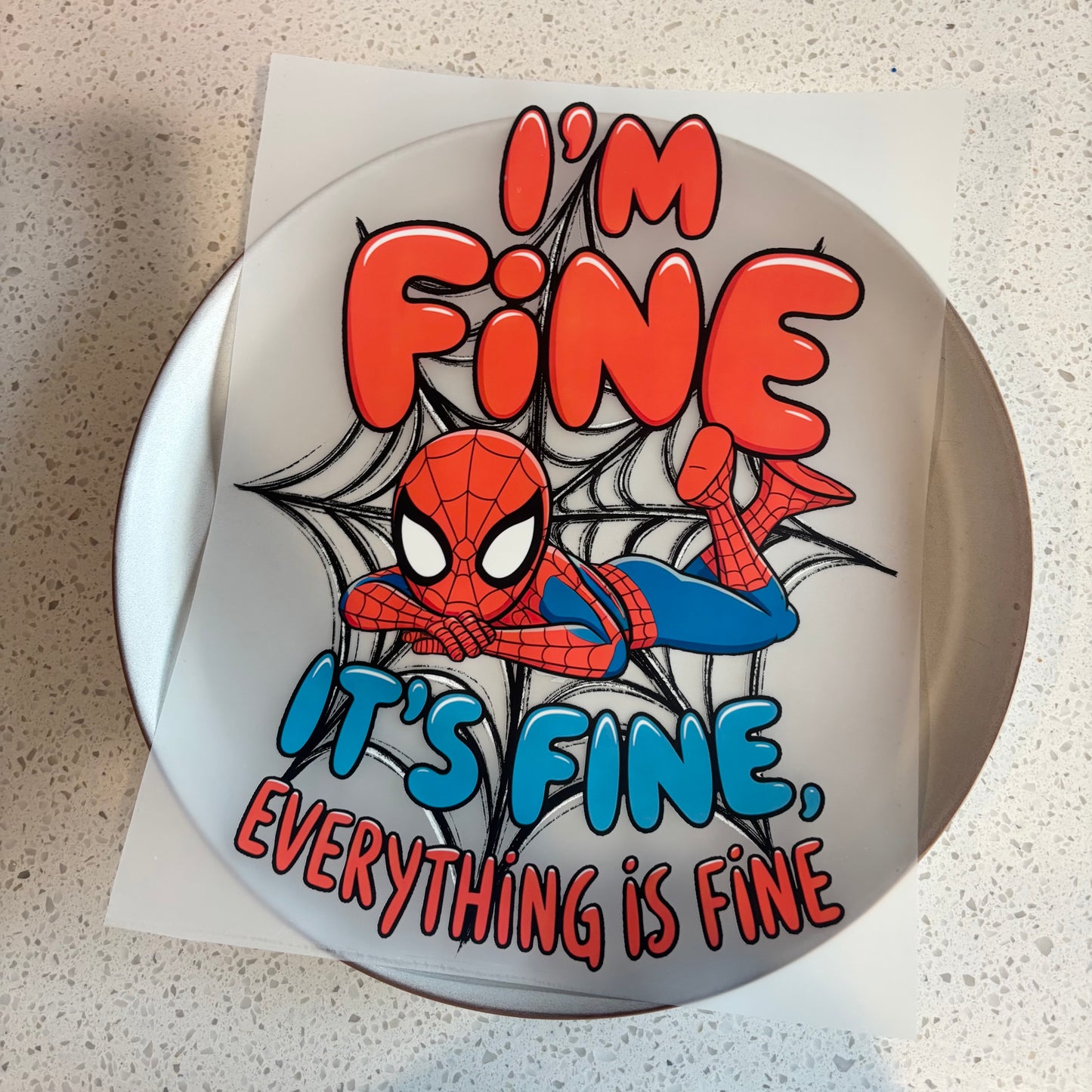 DTF Transfer - Spiderman Quote