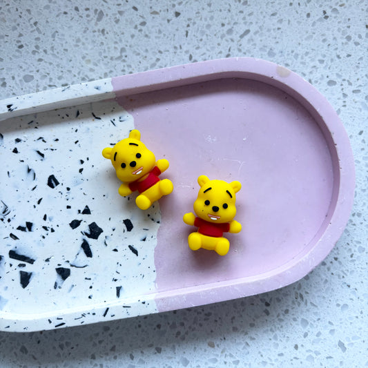 3d Winnie Silicone Bead