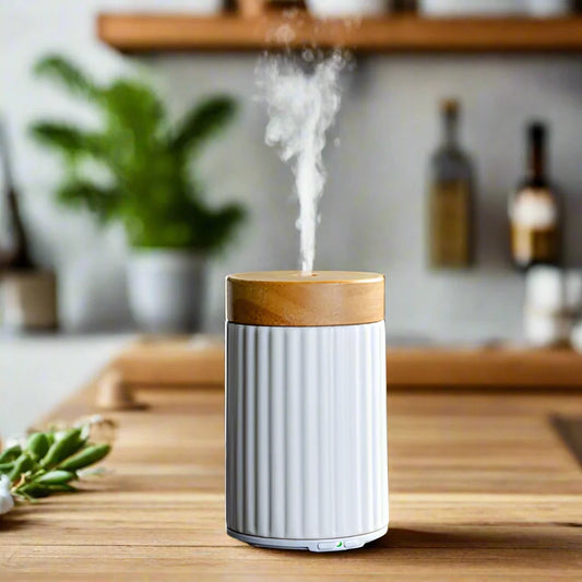 Wood & Ceramic Ultrasonic Aroma Diffuser