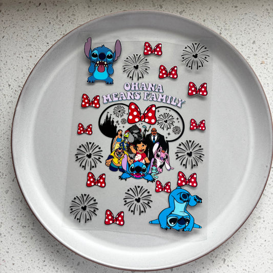 Ohana Means Family - A5 Notepad UV DTF