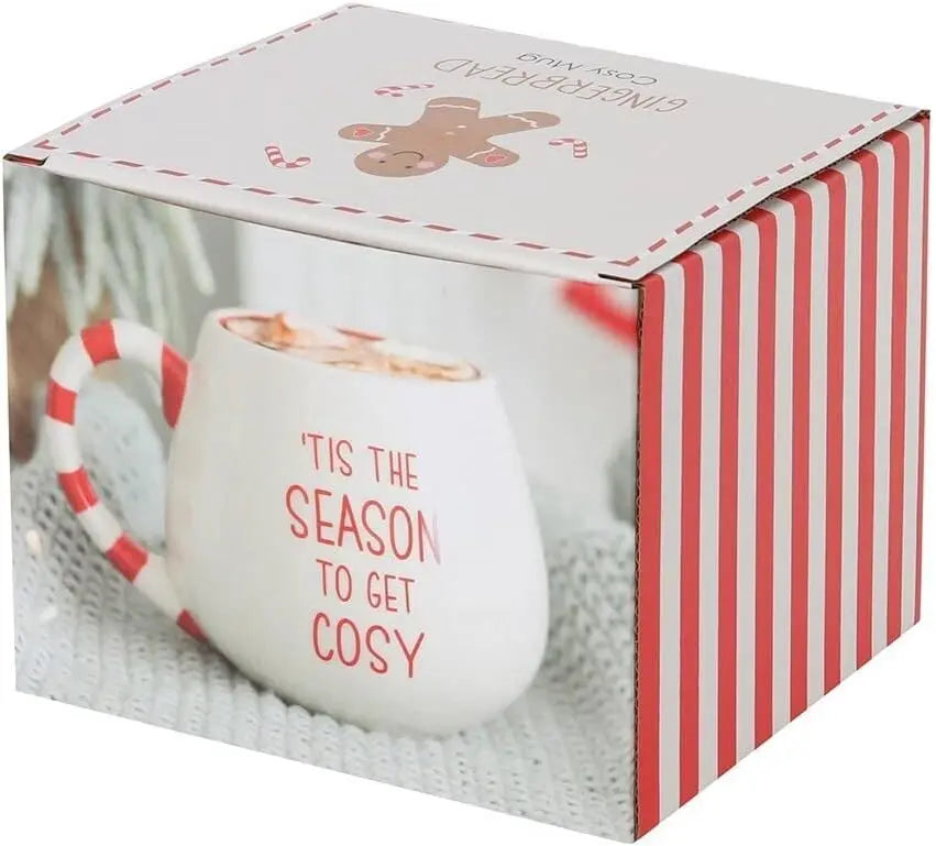 Double Sided Gingerbread Cosy Season Ceramic Rounded Mug KK Scents & Co.
