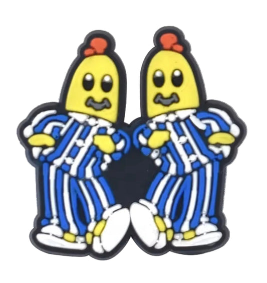 Bananas in pyjamas shoe charm