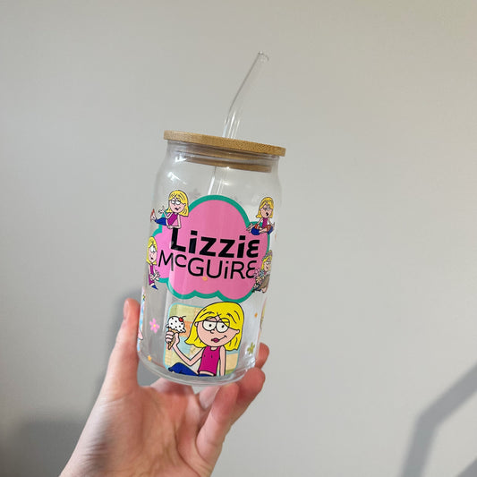Lizzie Iced Coffee Glass