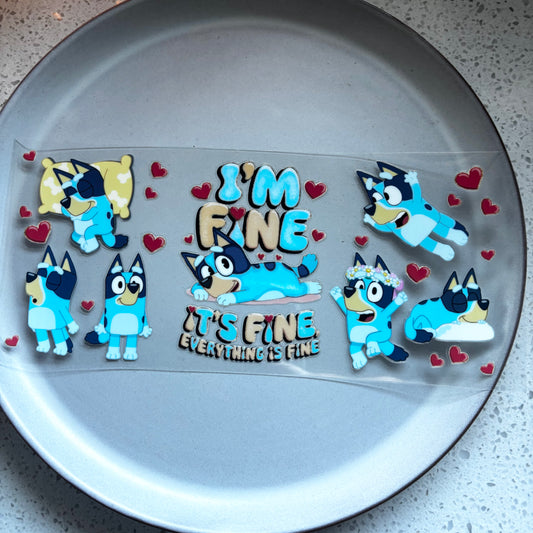 Bluey Quote UV DTF WRAP