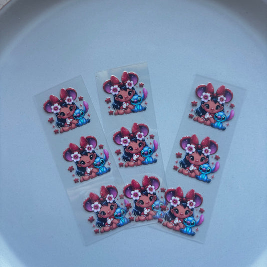 Pen/Bookmark Wrap Decal - Lilo & Stitch