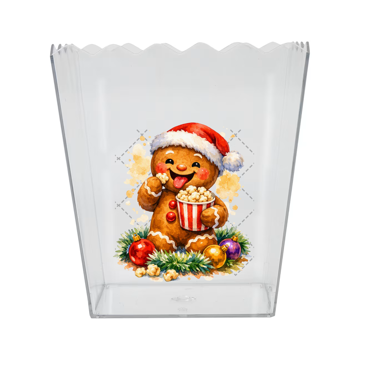 Gingerbread Man Popcorn Box Decal