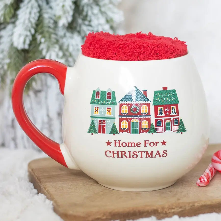 Christmas mug and sock gift set