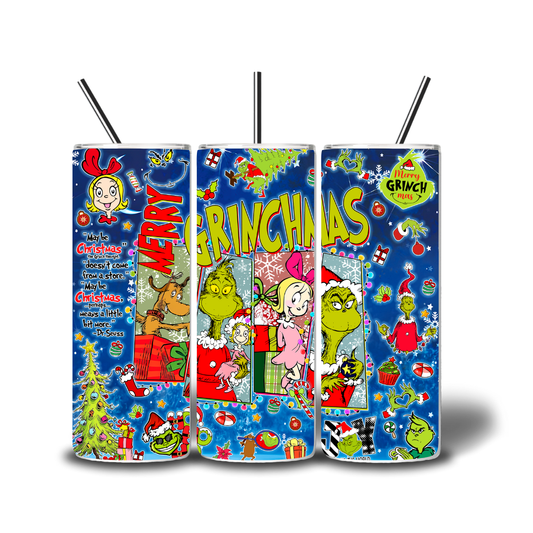 Christmas Grinch 20oz Printed Tumbler