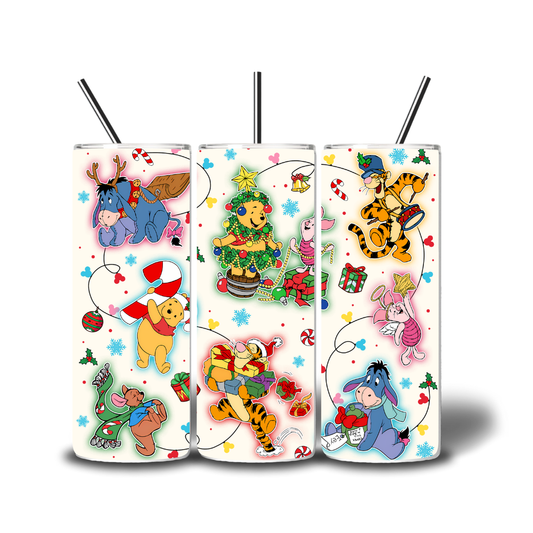 Christmas Winnie 20oz Printed Tumbler
